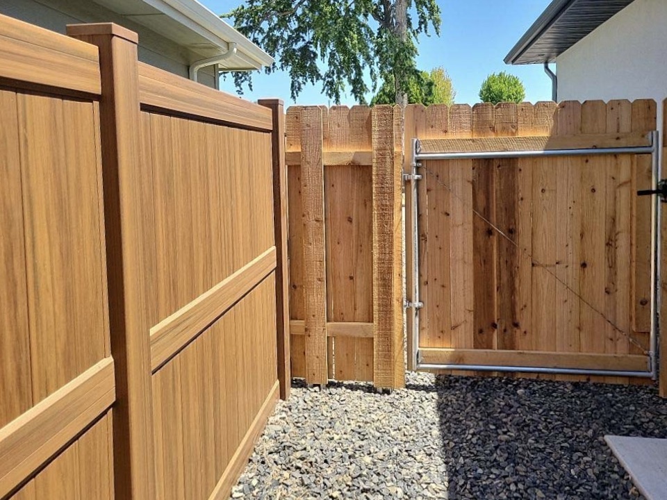 Photo of a Boise ID wood fence
