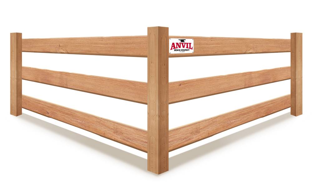 Cascade ID Ranch Rail wood fence