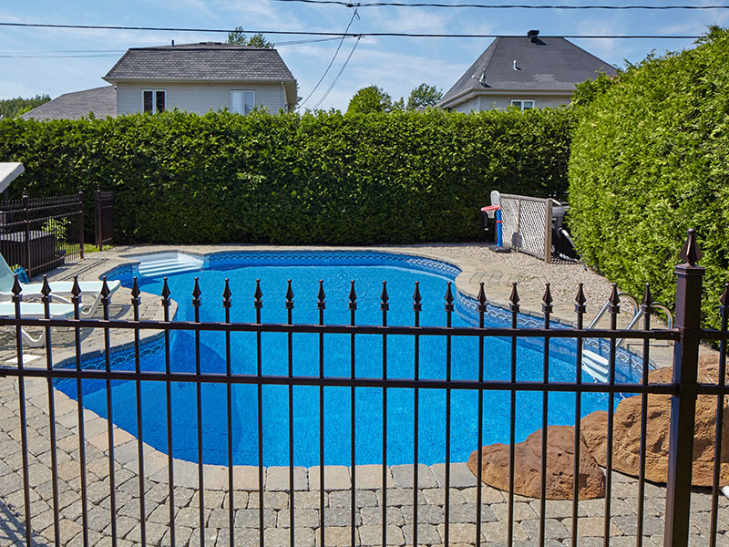 Pool Fence Example in Donnelly Idaho