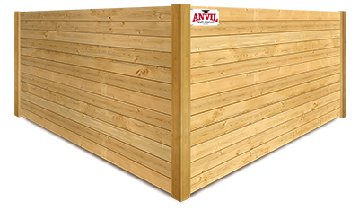 Emmett ID horizontal style wood fence