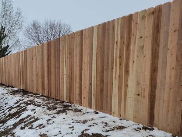 Kuna Idaho wood privacy fencing