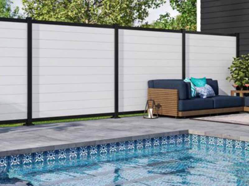 Marsing Idaho mixed material privacy fencing