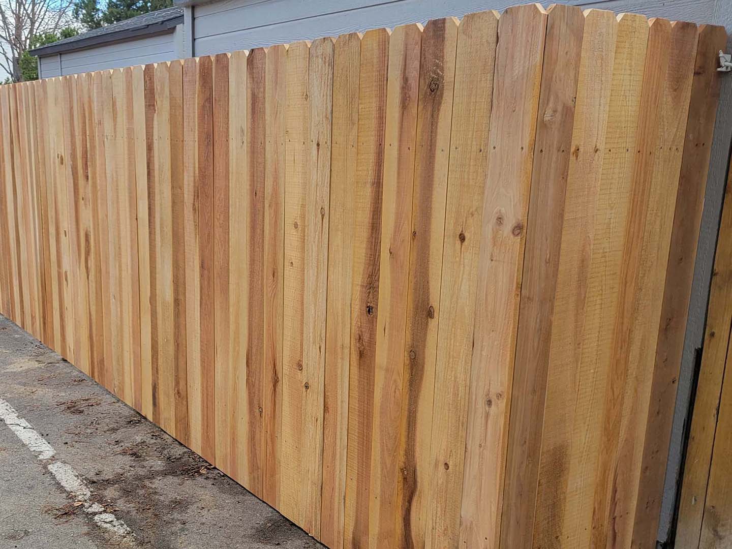 Pocatello Idaho wood privacy fencing